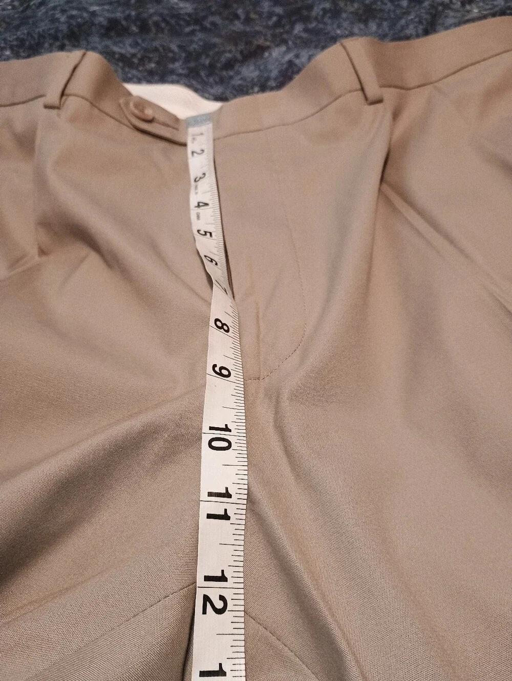 Tom Rich Classic Men's Light Beige Suit 44R Blazer 38R Pants Measurements in pic